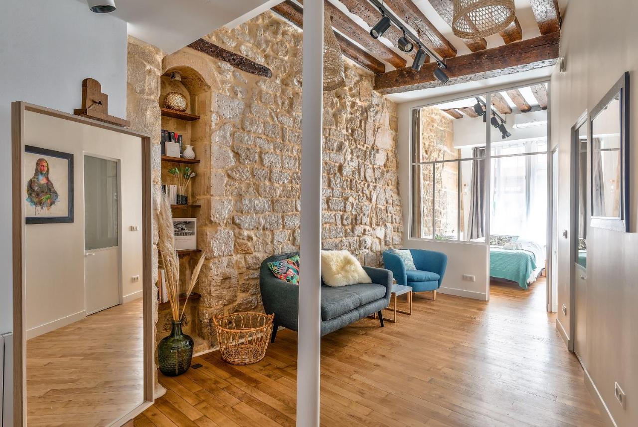 New Stunning 4 Bdrs Apt, With Ac - Le Marais Παρίσι Εξωτερικό φωτογραφία